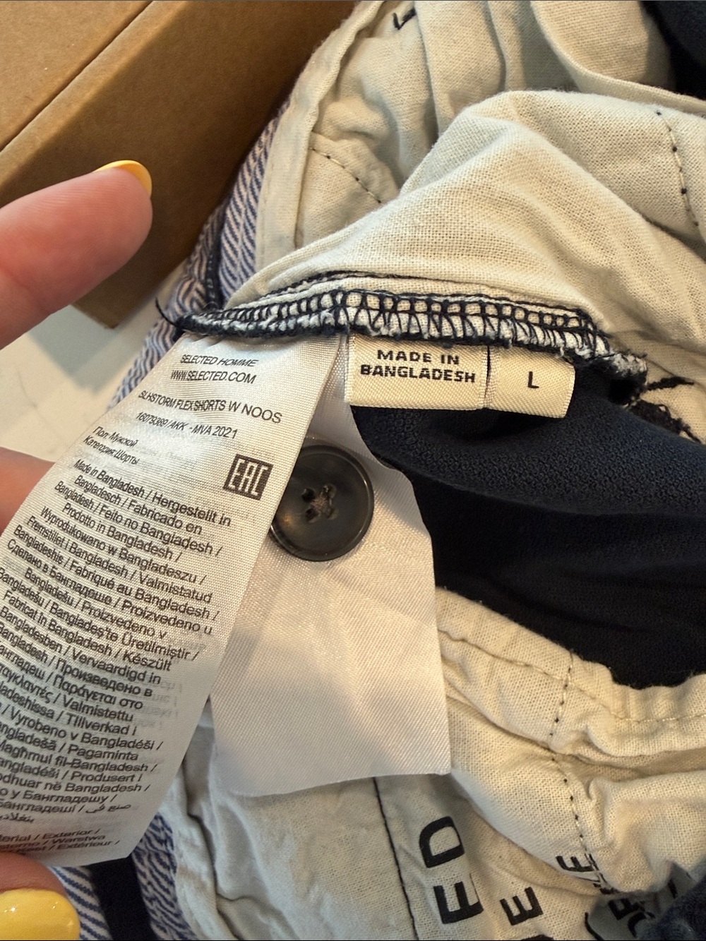Black Men’s Casual Cotton Shorts - Picture 6 of 6